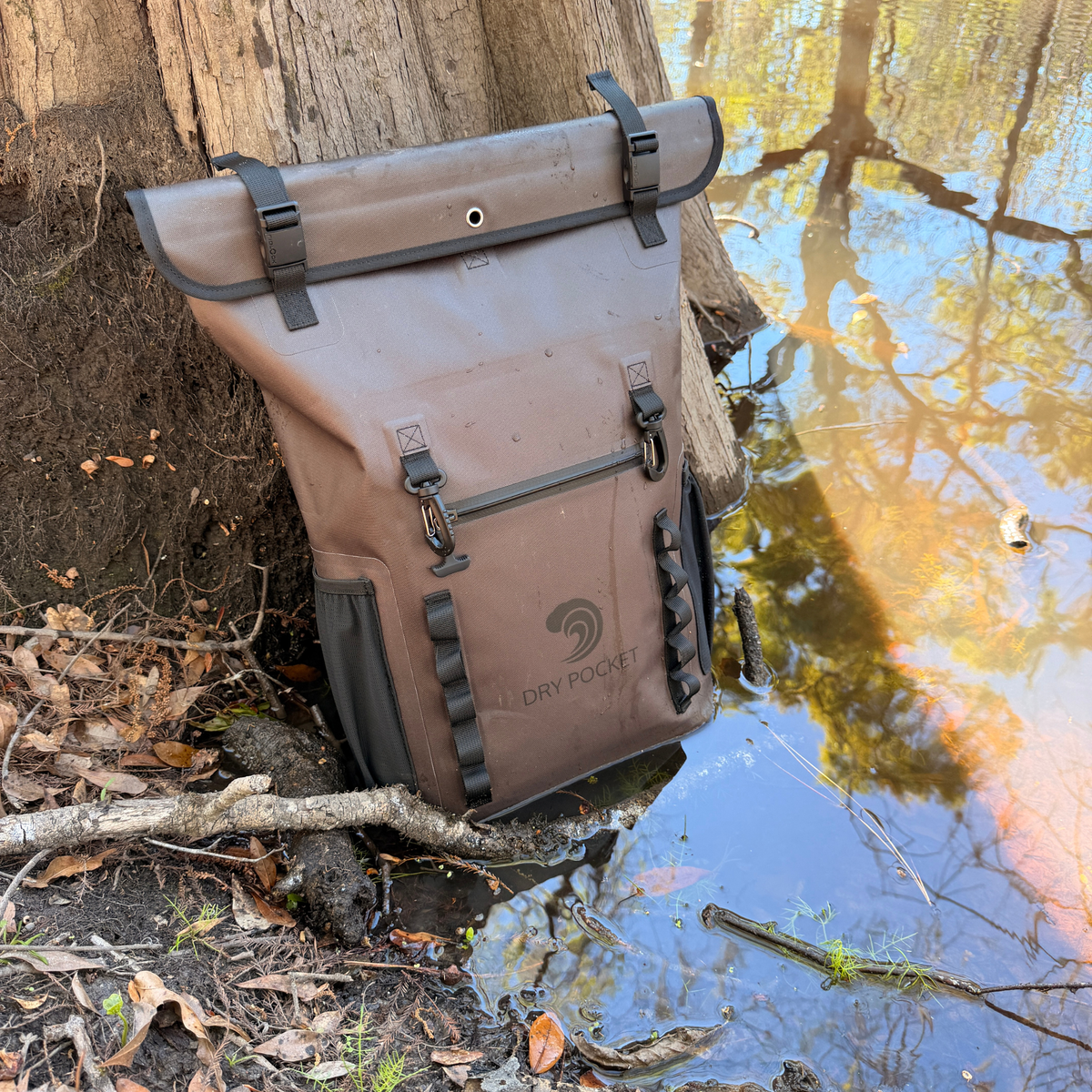 Dry Pocket Waterproof Floating Backpack Dry Bag - Olive Night