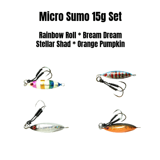 Sumo Micro Slow Pitch Jig – 4-Pack – 10g & 15g