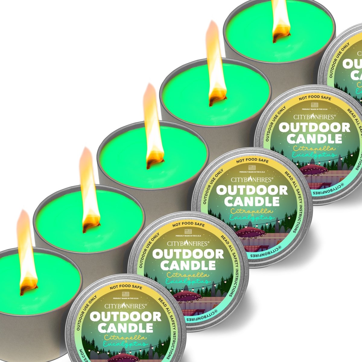 City Bonfires Citronella & Eucalyptus Outdoor Candle