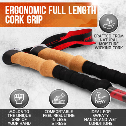 Pike Trail Adjustable Carbon Fiber Trekking Poles