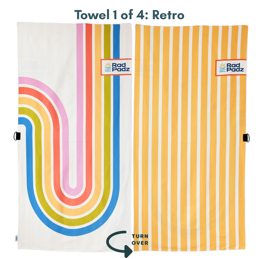 RadPadz® Quick-Dry Towel | 4-Pack – All 4 Cannonballer Designs