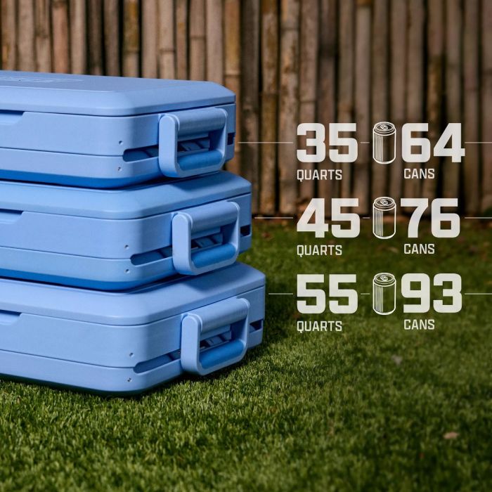SNAP 'N GO COOLER 35QT BLUE SKY