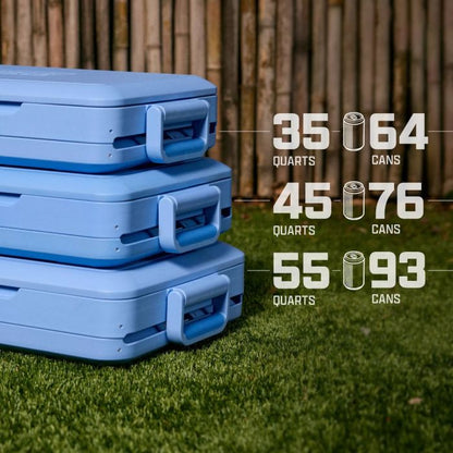 SNAP 'N GO COOLER 35QT BLUE SKY