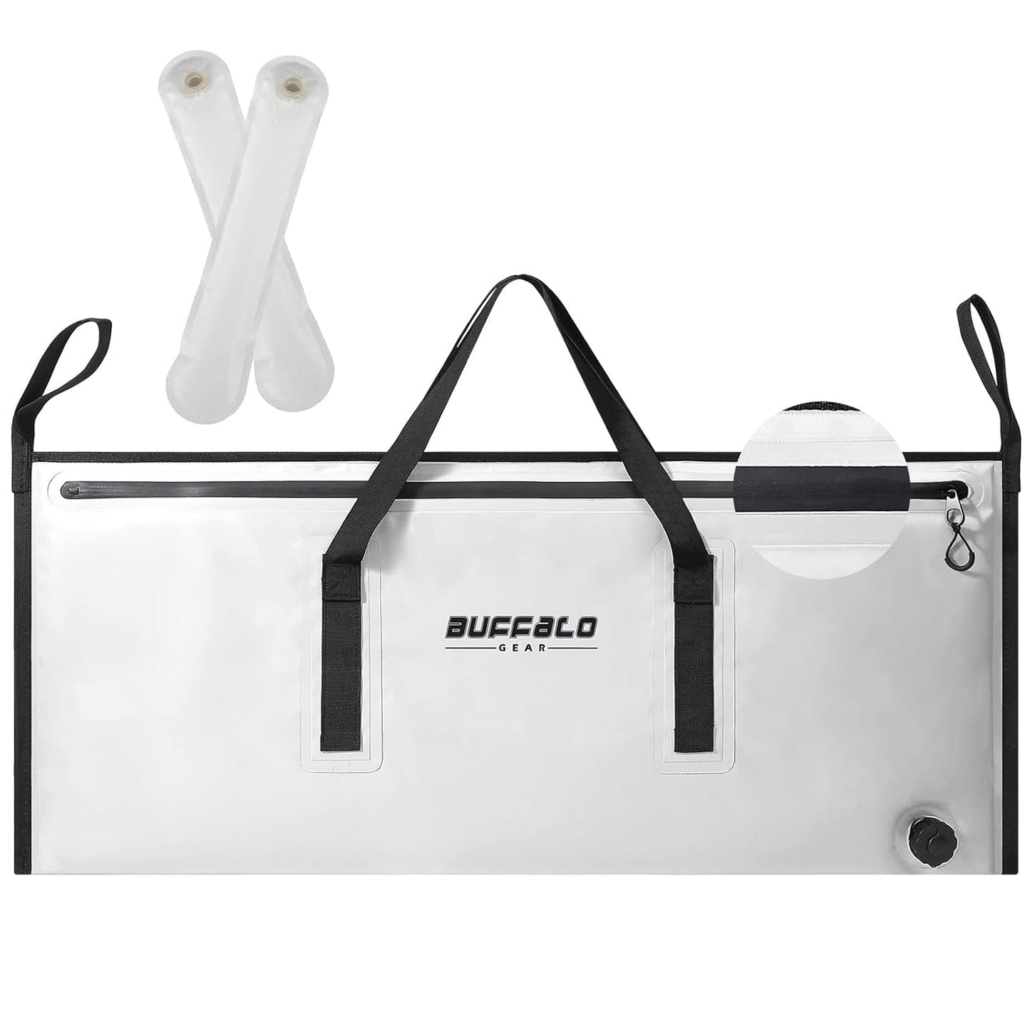 40 x 18 in Insulated Fish Cooler Bag with Waterproof Zipper