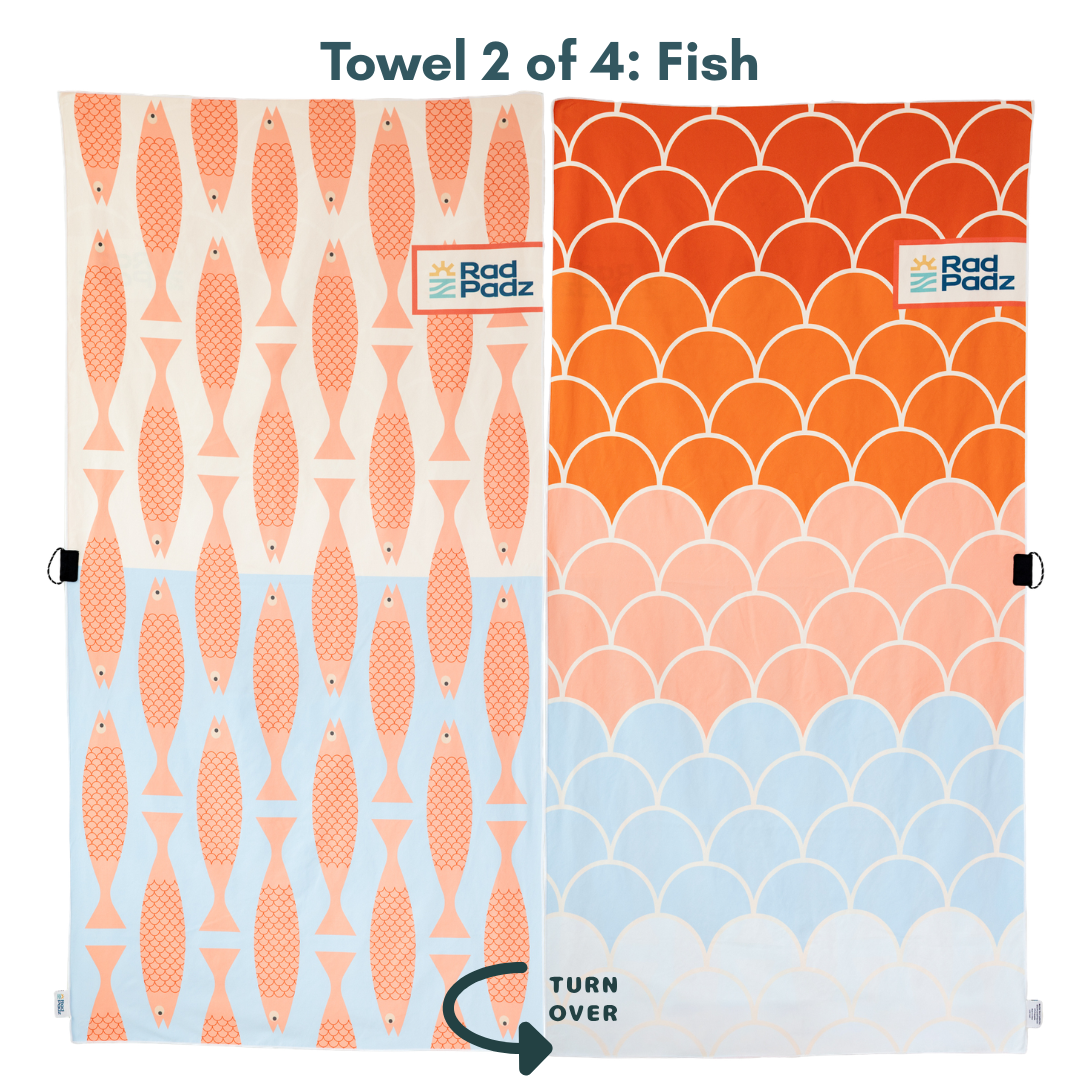 RadPadz® Quick-Dry Towel | 4-Pack – All 4 Cannonballer Designs
