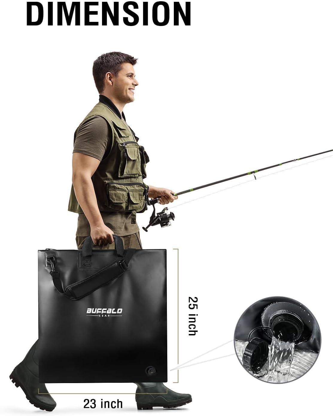 25" Tournament Weigh-In Bag with Mesh Insert