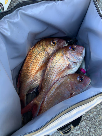 27QT Insulated Fish Cooler Bag with Flat Bottom
