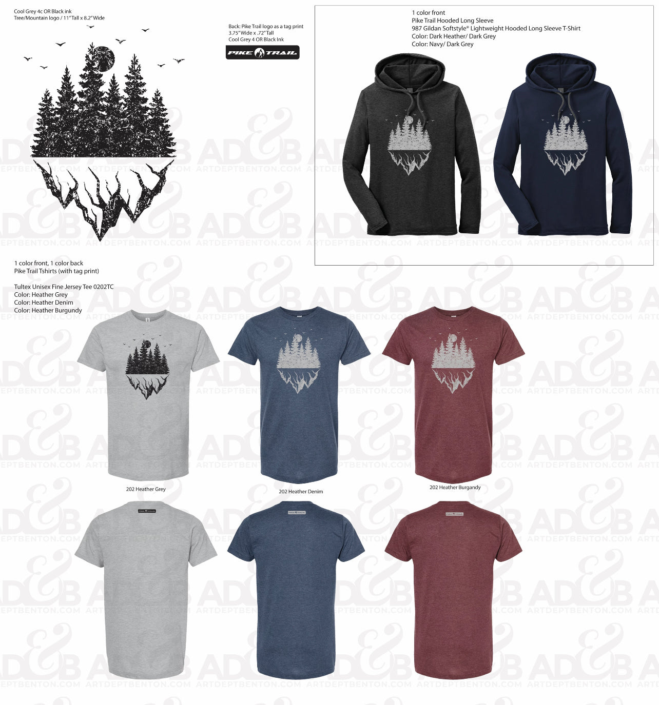 Pike Trail Comfy T-Shirts & Lightweight Hoodies