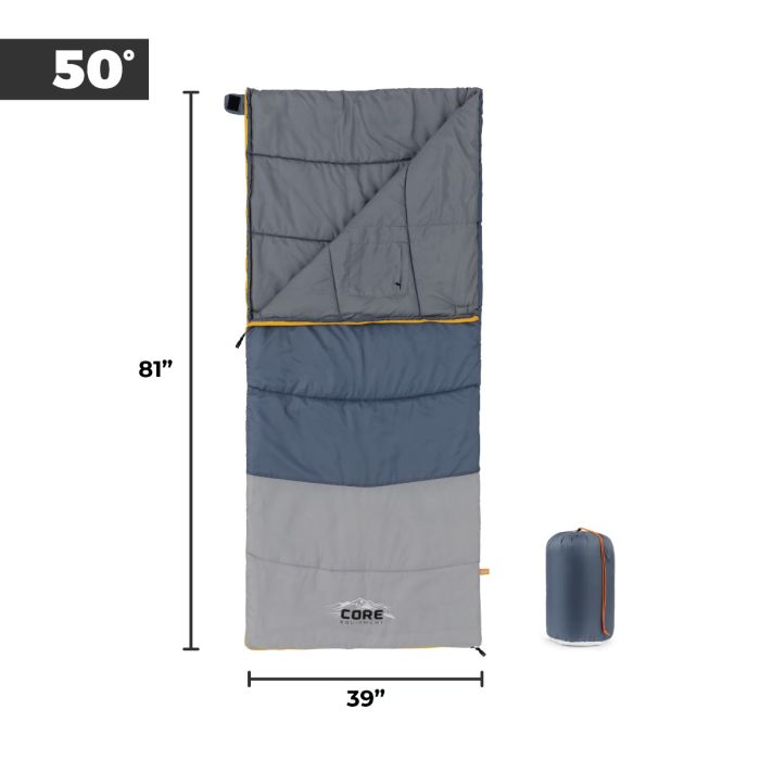 RECTANGLE SLEEPING BAG 50 DEG