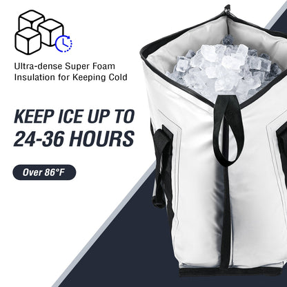 45QT Fish Cooler Bag with Flat Bottom