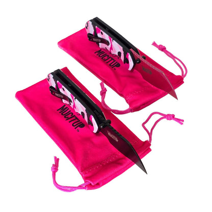 MUCITUP Mini Ceros Folding Pocket Knife - Pink Camo