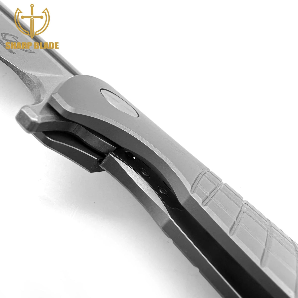 Sharp Blade 14C28N Titanium Folding Pocket Knife