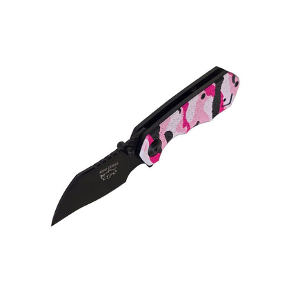 MUCITUP Mini Ceros Folding Pocket Knife - Pink Camo