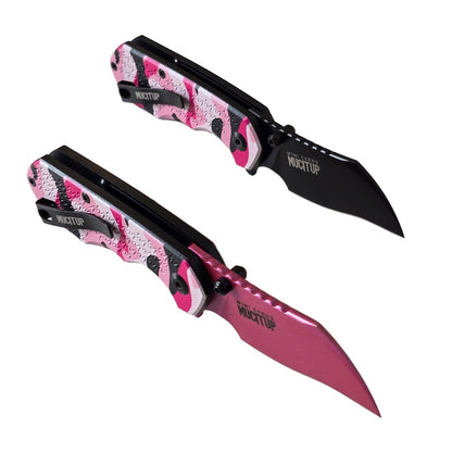 MUCITUP Mini Ceros Folding Pocket Knife - Pink Camo