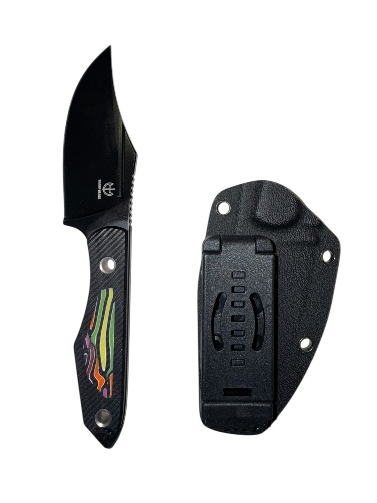 Sharp Blade YF06D Fixed-Blade Hunting Knife with Sheath