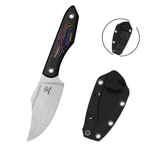 Sharp Blade YF06D Fixed-Blade Hunting Knife with Sheath
