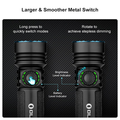 Olight Seeker 4 Pro Rechargeable Flashlight - 4,600 Lumens