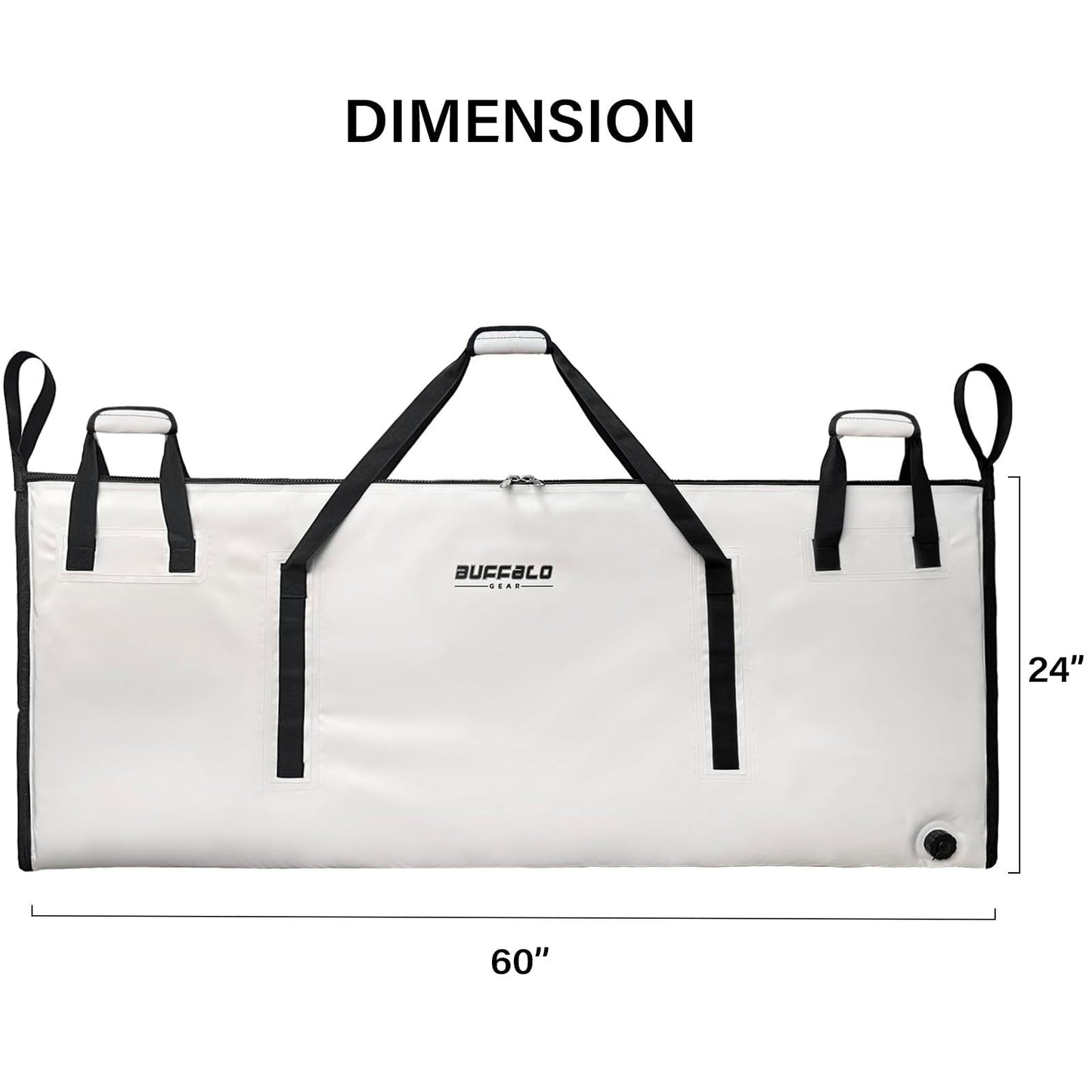 60 x 24 in Fish Cooler Bag with YKK Zipper