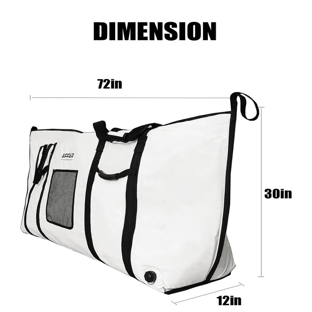 72" × 30" Flat-Bottom Fish Cooler Bag with YKK Zipper