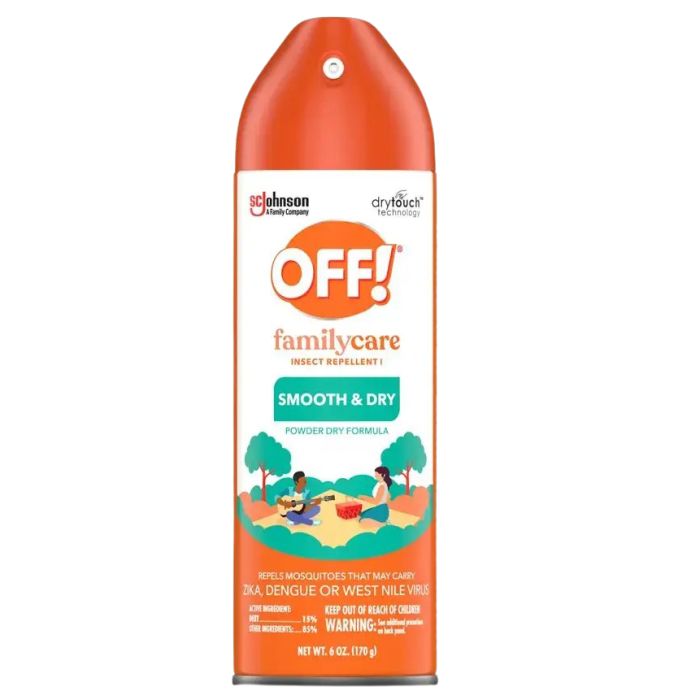OFF! FAMILYCARE SMOOTH AND DRY 2.5 OZ AEROSOL