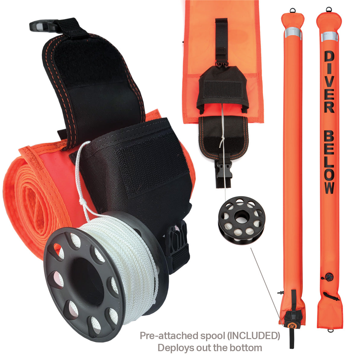 XS Scuba Quick Launch Surface Marker Buoy