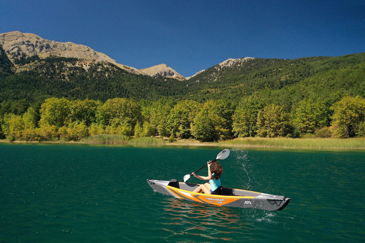 Aqua Marina TOMAHAWK AIR-K 12'4" Inflatable High Pressure Speed Kayak