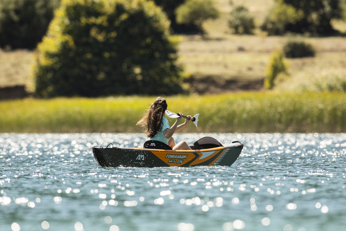 Aqua Marina TOMAHAWK AIR-K 12'4" Inflatable High Pressure Speed Kayak