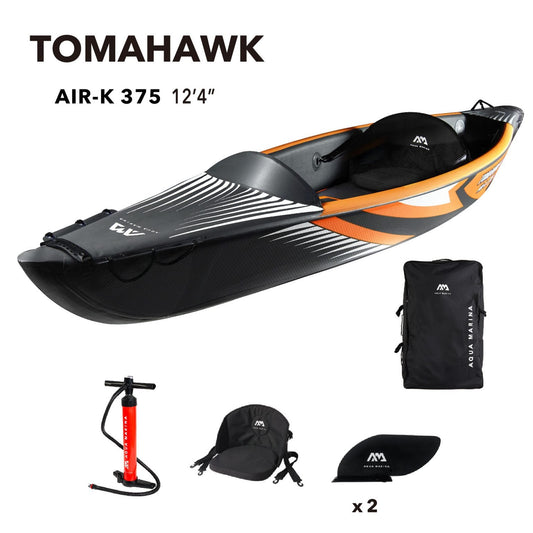 Aqua Marina TOMAHAWK AIR-K 12'4" Inflatable High Pressure Speed Kayak