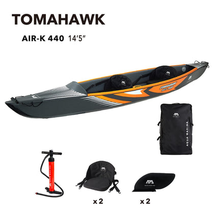 Aqua Marina TOMAHAWK AIR-K 14'5" Inflatable High Pressure Speed Kayak