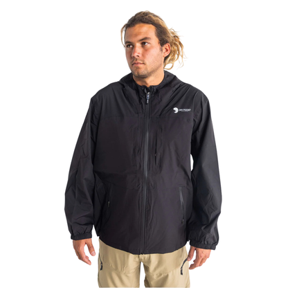 Dry Pocket Black Fin Rain Jacket with Waterproof Pocket
