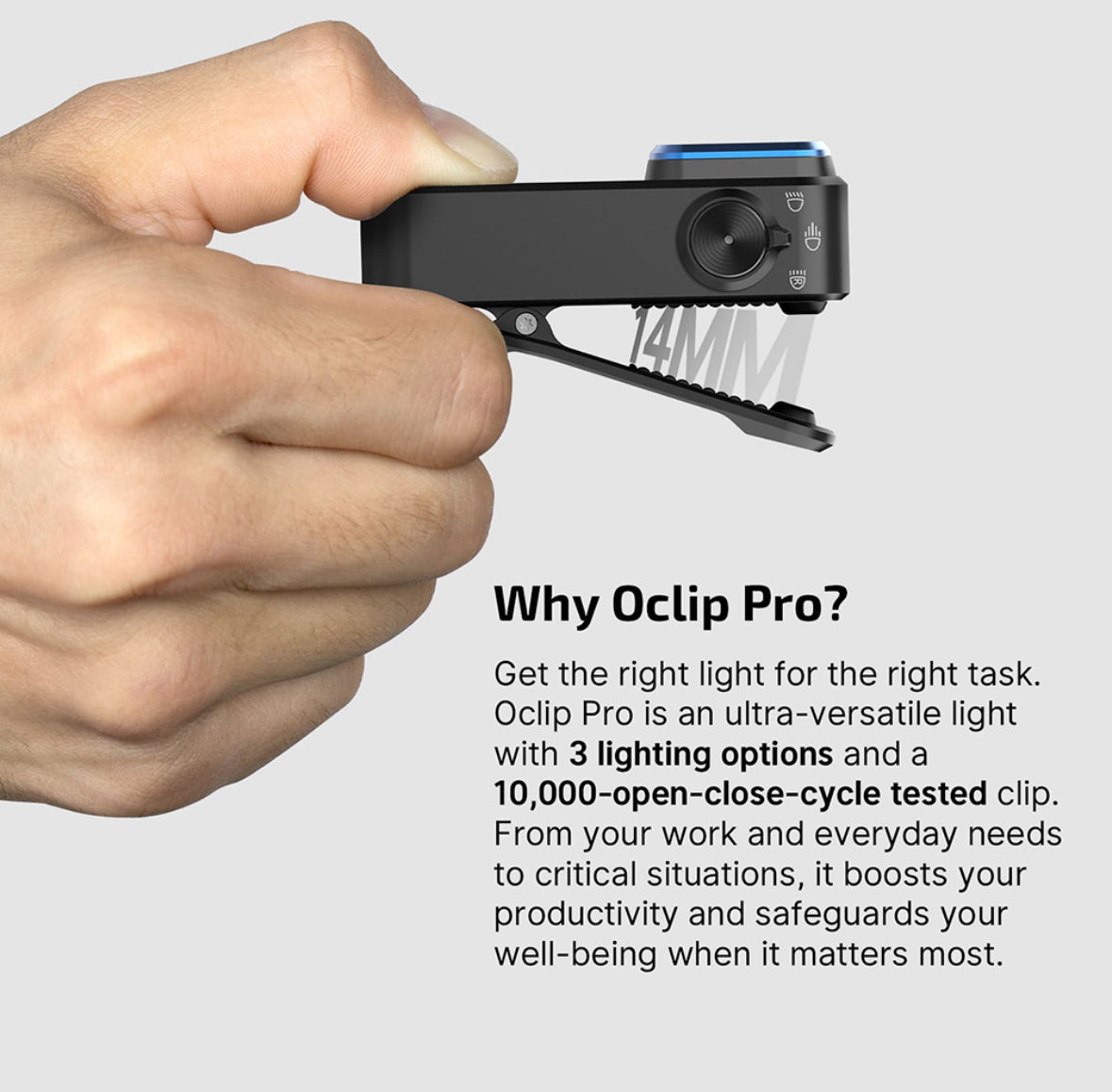 Olight Oclip Pro Rechargeable Clip Light