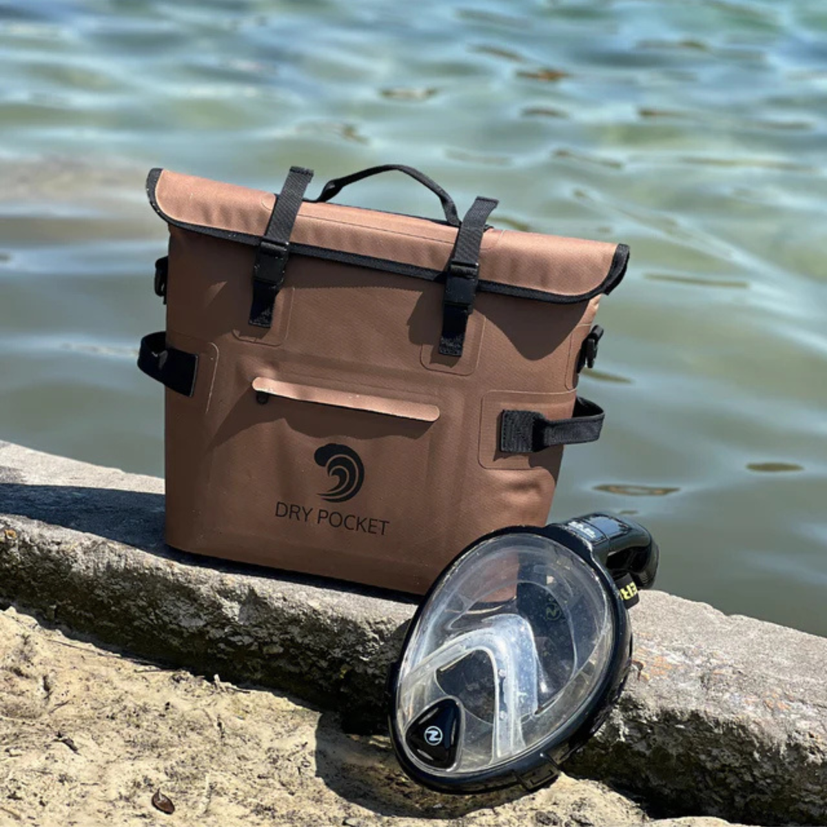 Dry Pocket Waterproof Floating Cooler Bag - Coyote Brown