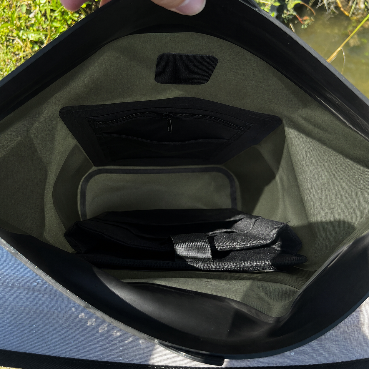Dry Pocket Waterproof Floating Backpack Dry Bag - Olive Night