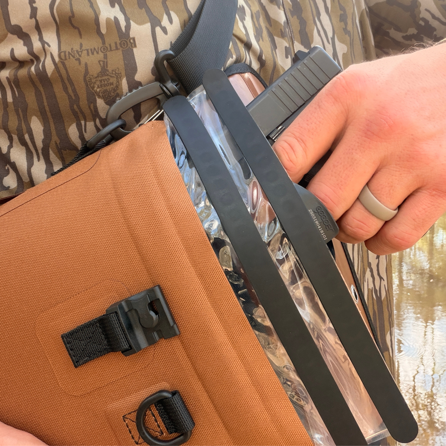 Dry Pocket Waterproof Pistol Storage Bag - Coyote Brown