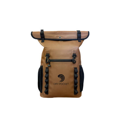 Dry Pocket Waterproof Floating Backpack Dry Bag - Coyote Brown