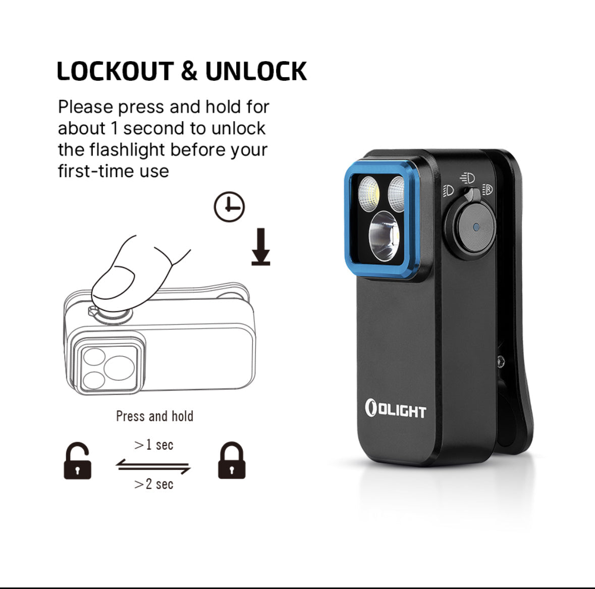 Olight Oclip Pro Rechargeable Clip Light
