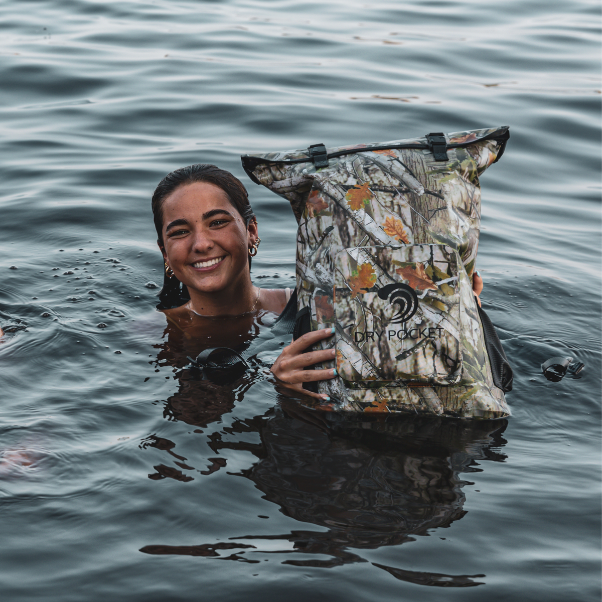 Dry Pocket Waterproof Floating Backpack Dry Bag - Forest Camo