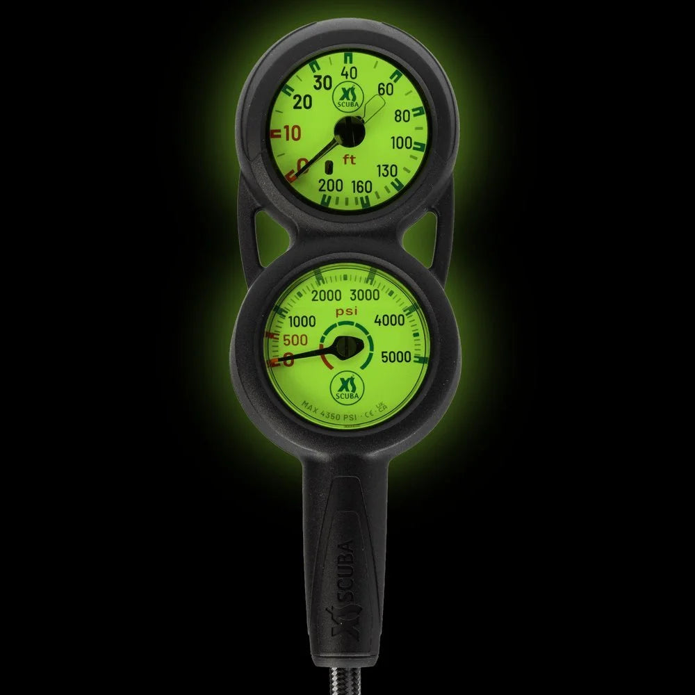 XS Scuba QuikVu 3-Gauge Console