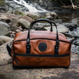 Bison Leather Weekender Duffel