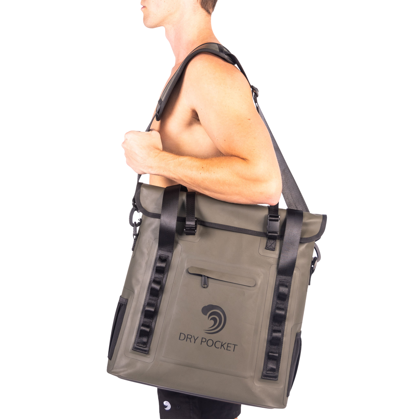 Dry Pocket Waterproof Floating Tote Cooler - Hunter Green
