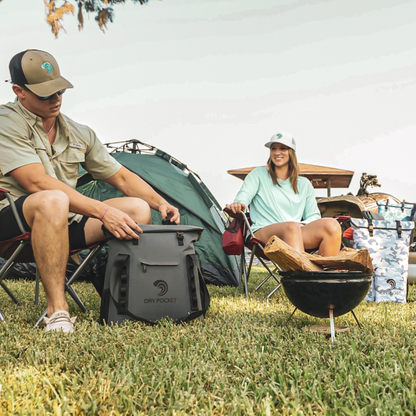 Dry Pocket Waterproof Floating Tote Cooler - Dark Grey