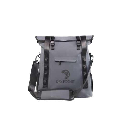 Dry Pocket Waterproof Floating Tote Cooler - Dark Grey