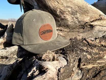 Pike Trail Rawhide Leather Patch Hats