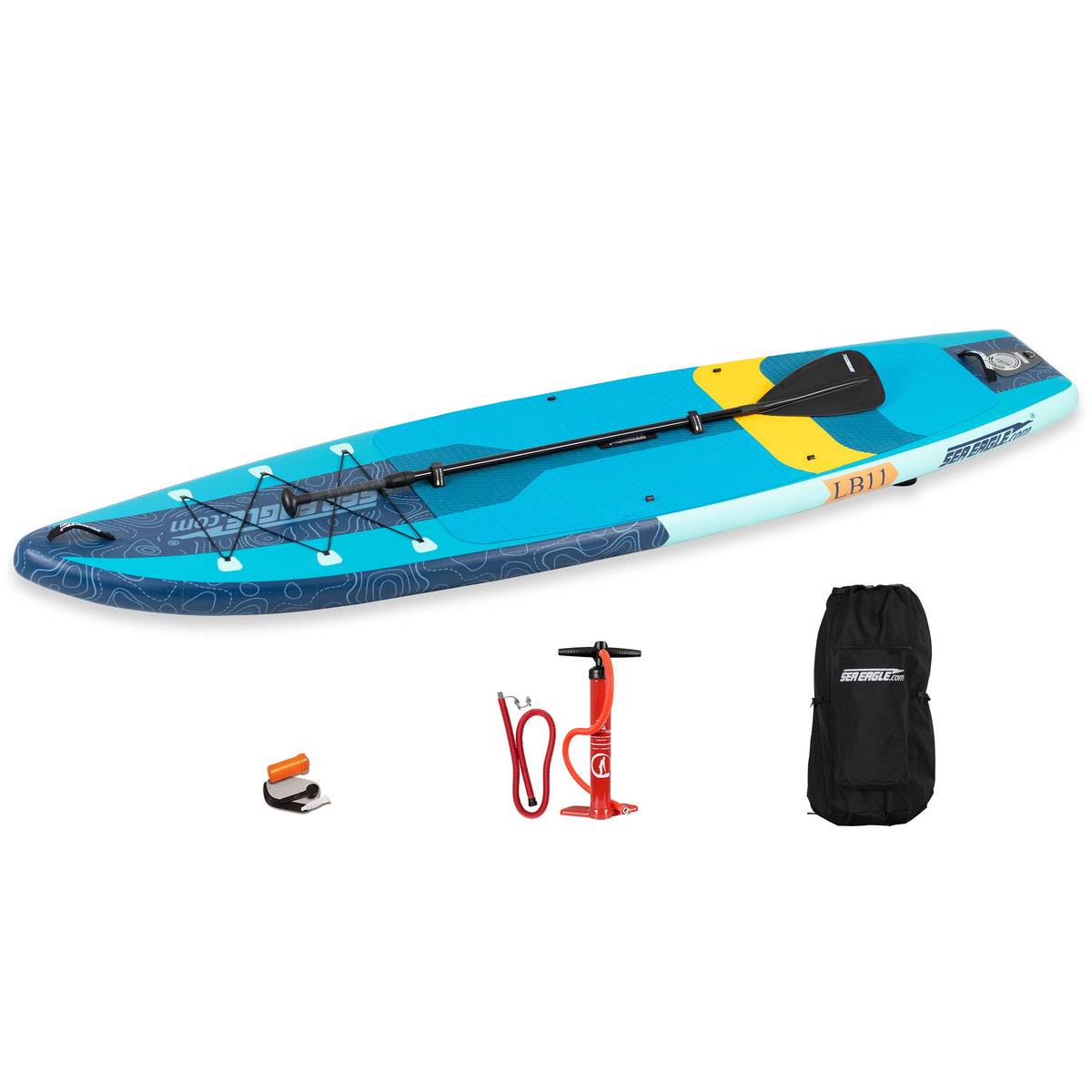 Sea Eagle LB11 LongBoard SUP Start Up Package - 11' Inflatable Paddle