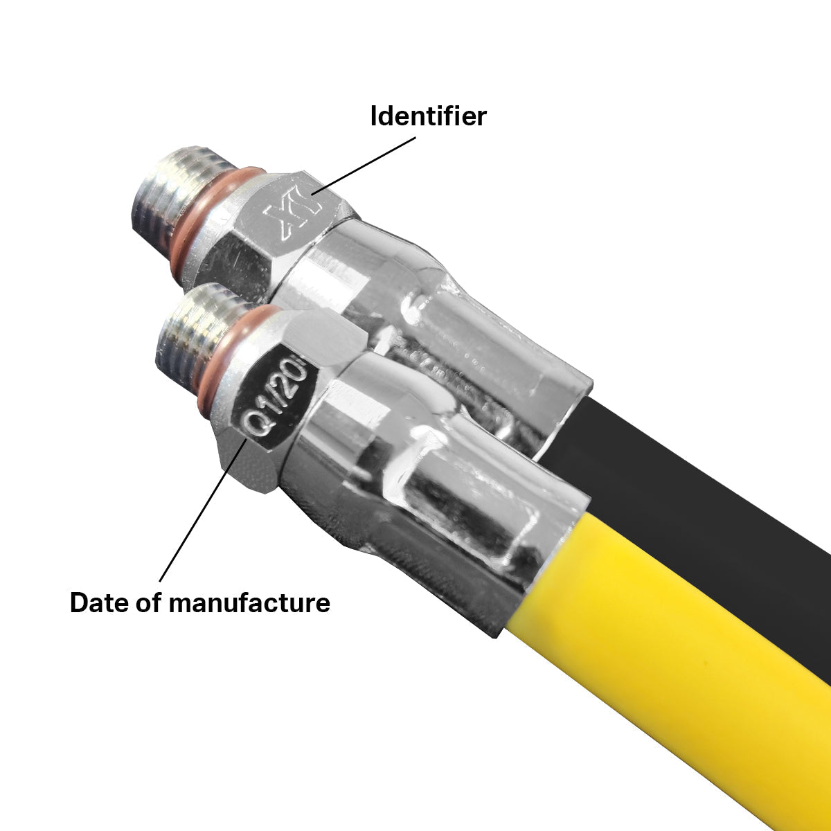 50 ft Yellow Rubber Hookah Hose