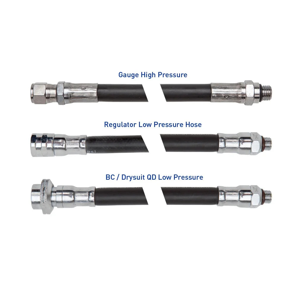 XS Scuba Rubber Low- & High-Pressure Hoses