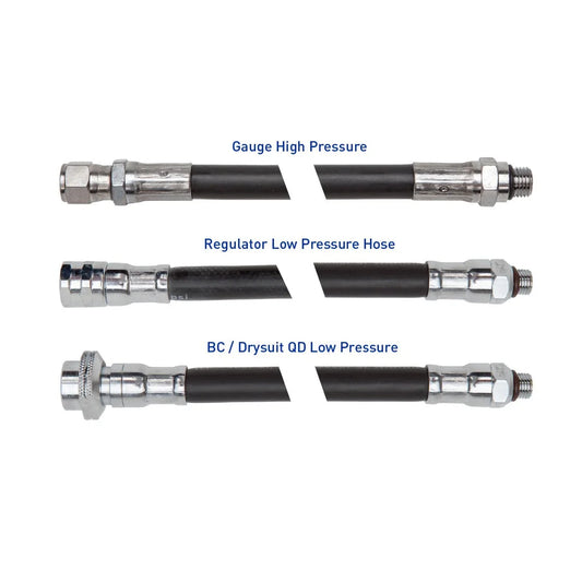 XS Scuba Rubber Low- & High-Pressure Hoses