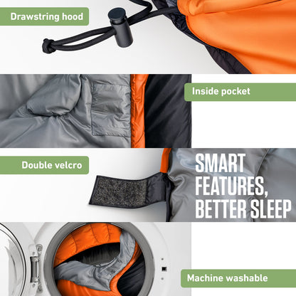 XXL Sleeping Bag for Big and Tall Campers