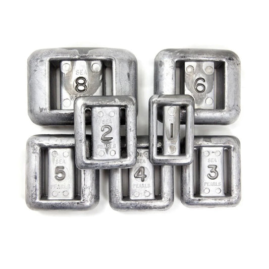 Sea Pearls Lace-Thru Uncoated Lead Dive Weights