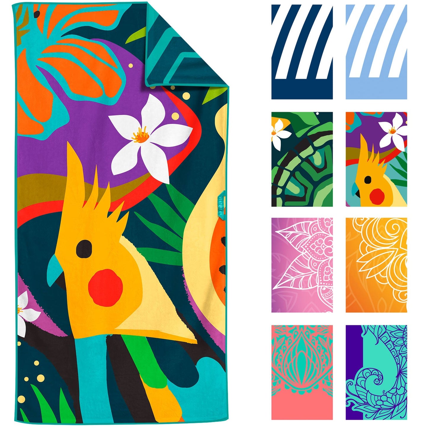 VENTURE 4TH Oversized Microfiber Beach Towel